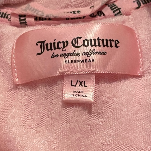 Pretty Pink Juicy couture Bath Robe L/XL - Picture 2 of 6